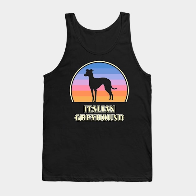 Italian Greyhound Vintage Sunset Dog Tank Top by millersye